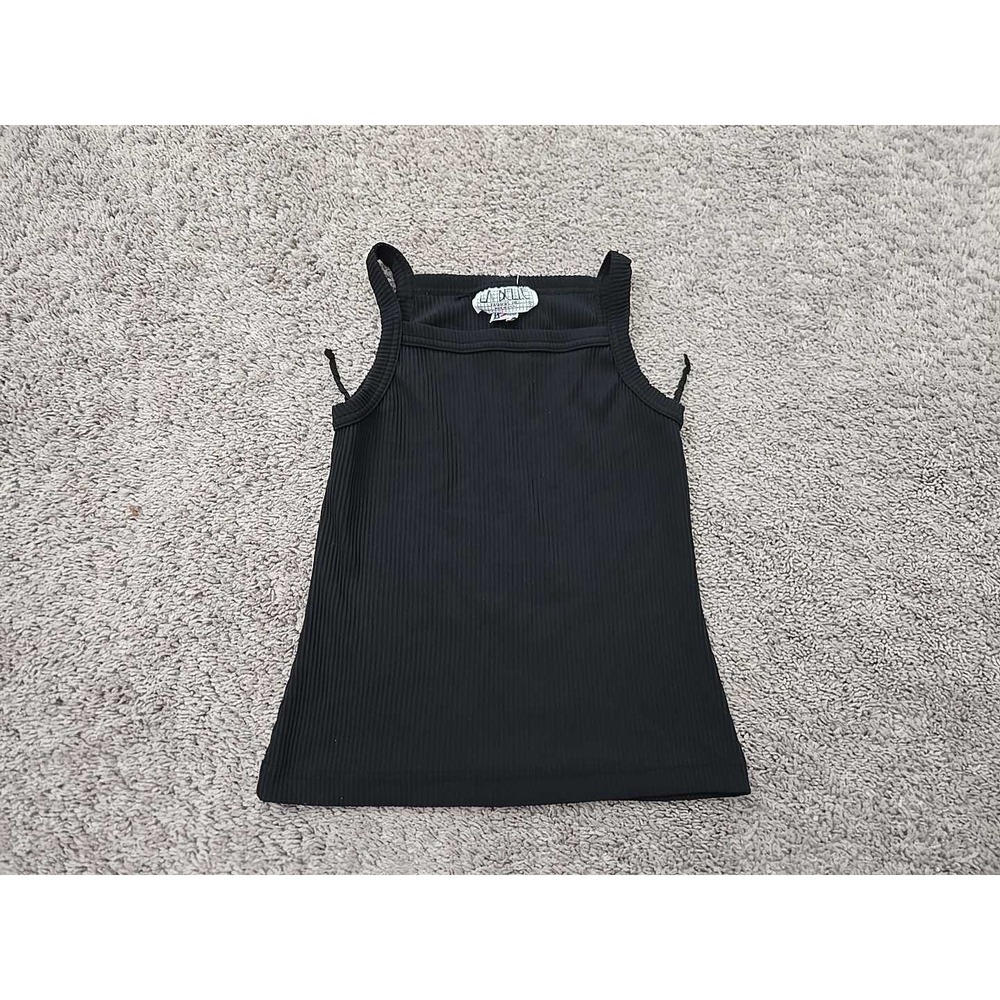 Vintage La Belle Fashions Tank Top Womens M Ribbed Knit Made in USA